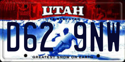 UT license plate D629NW