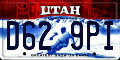 UT license plate D629PI