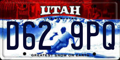 UT license plate D629PQ