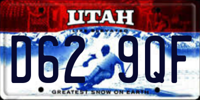 UT license plate D629QF