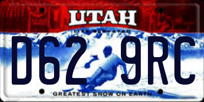 UT license plate D629RC