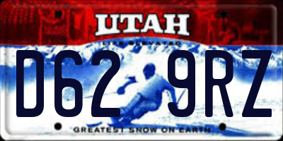 UT license plate D629RZ