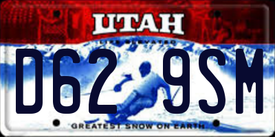 UT license plate D629SM