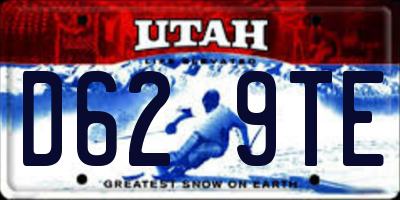 UT license plate D629TE