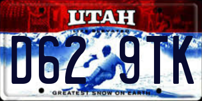 UT license plate D629TK