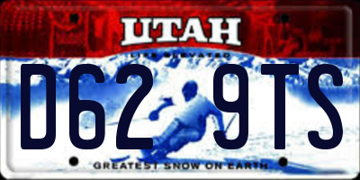 UT license plate D629TS