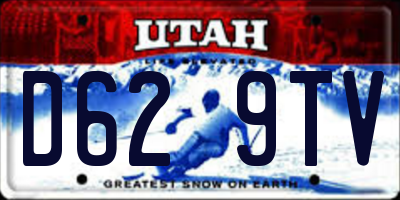 UT license plate D629TV