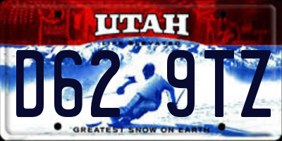 UT license plate D629TZ