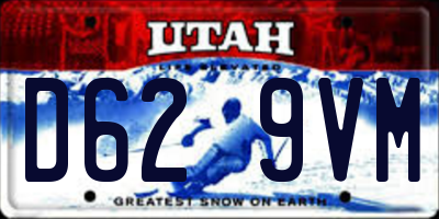 UT license plate D629VM