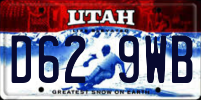 UT license plate D629WB