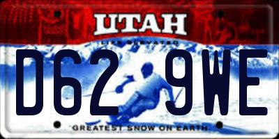 UT license plate D629WE
