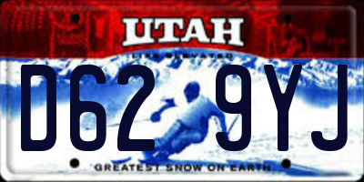 UT license plate D629YJ