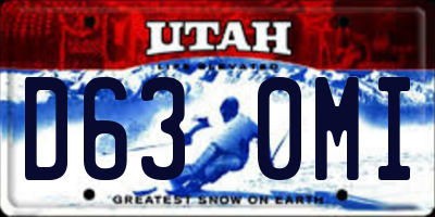 UT license plate D630MI