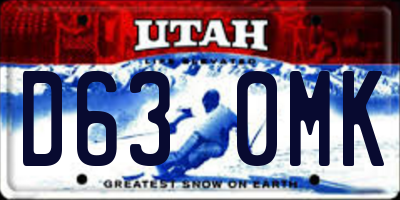 UT license plate D630MK