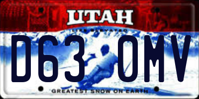 UT license plate D630MV