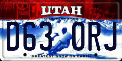 UT license plate D630RJ
