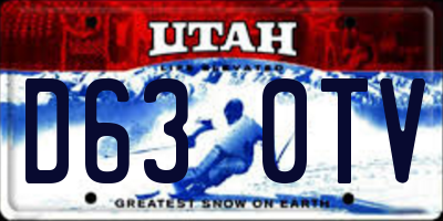UT license plate D630TV