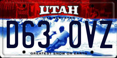 UT license plate D630VZ