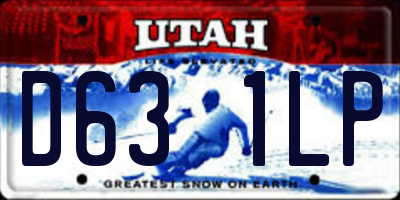 UT license plate D631LP