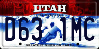 UT license plate D631MC