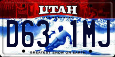 UT license plate D631MJ