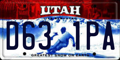 UT license plate D631PA