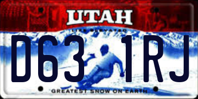 UT license plate D631RJ