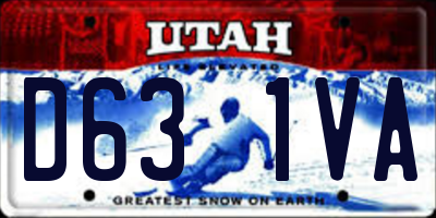 UT license plate D631VA