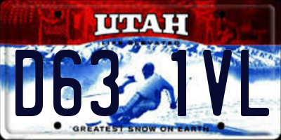 UT license plate D631VL