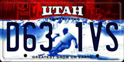 UT license plate D631VS