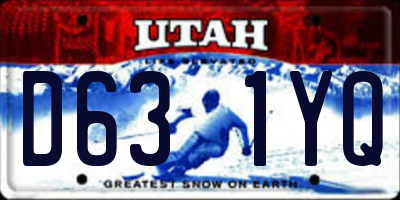 UT license plate D631YQ
