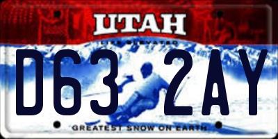 UT license plate D632AY