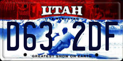UT license plate D632DF