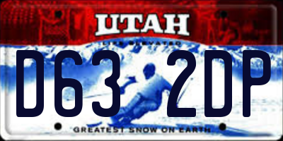UT license plate D632DP