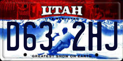 UT license plate D632HJ