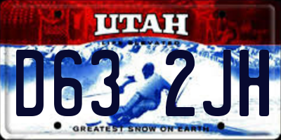 UT license plate D632JH
