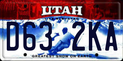 UT license plate D632KA