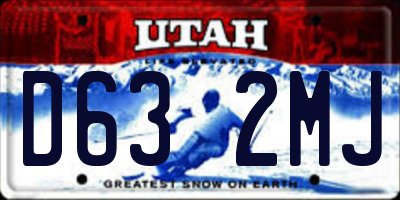 UT license plate D632MJ