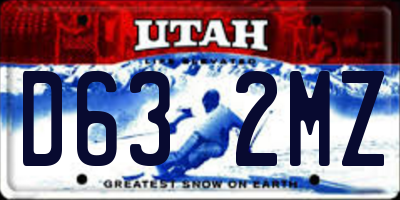UT license plate D632MZ