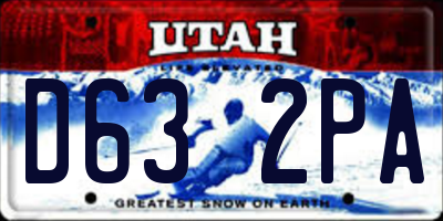 UT license plate D632PA