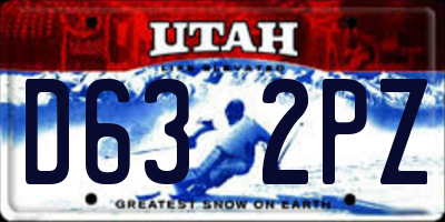 UT license plate D632PZ