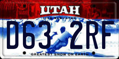 UT license plate D632RF
