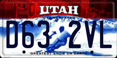 UT license plate D632VL