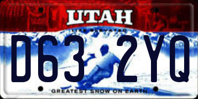UT license plate D632YQ