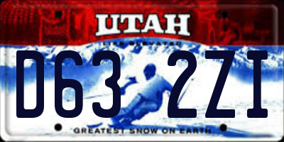 UT license plate D632ZI