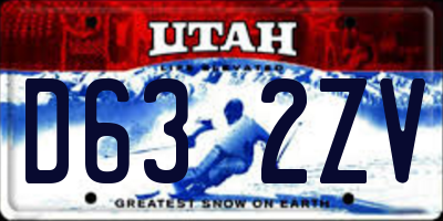 UT license plate D632ZV
