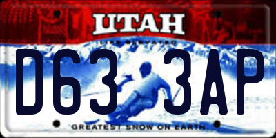 UT license plate D633AP