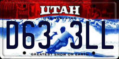 UT license plate D633LL