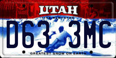 UT license plate D633MC