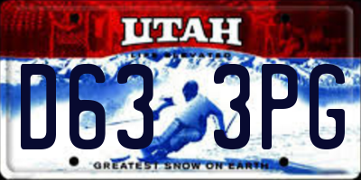 UT license plate D633PG